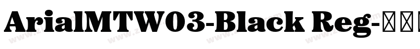 ArialMTW03-Black Reg字体转换